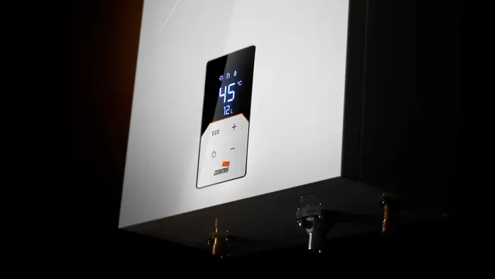 Calentador de gas estanco Cointra instalado en una vivienda